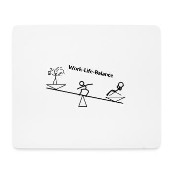 Work-life balance - Mouse Pad (horizontal) - white - Front