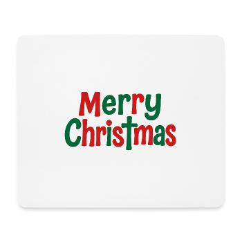 Merry Christmas Lettering Colorful - Mouse Pad (horizontal) - white - Front