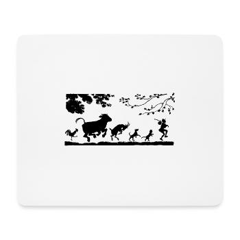 chicken16 - Mousepad (Querformat) - Weiß - Vorne