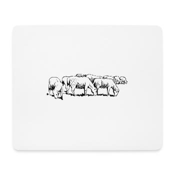 sheep25 - Mousepad (Querformat) - Weiß - Vorne