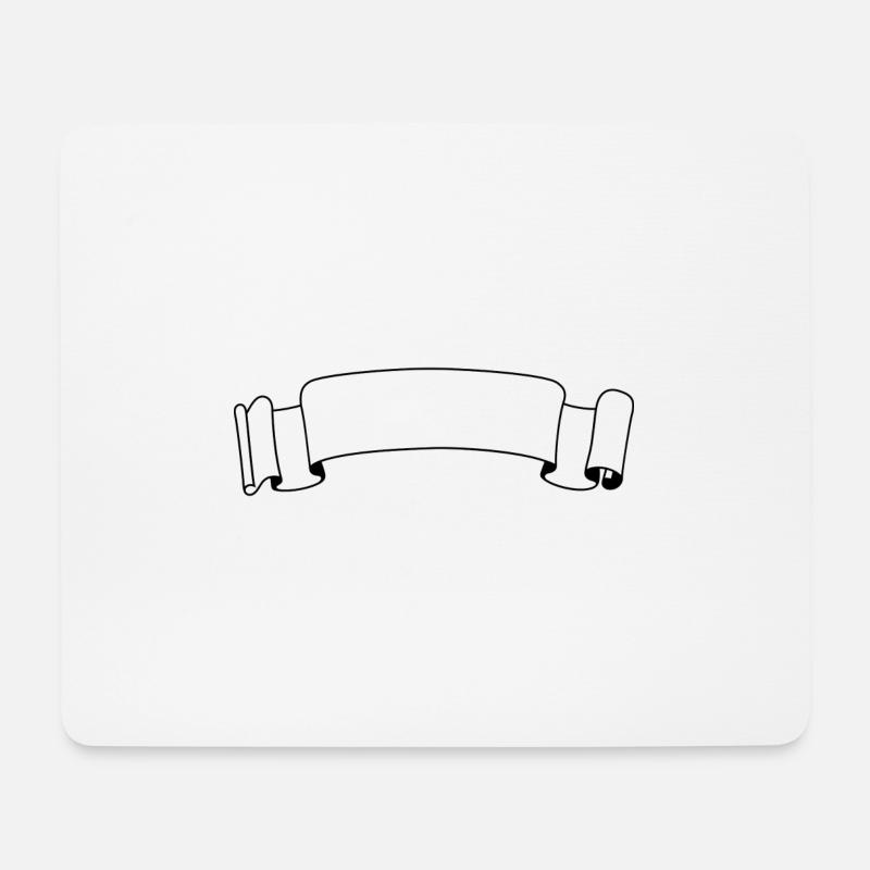 Label zum selbst gestalten - Mousepad (Querformat) - Weiß