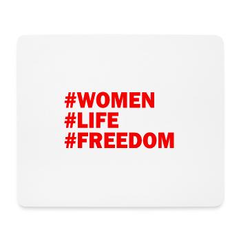 Women life freedom - Tapis de souris (format paysage) - blanc - Devant