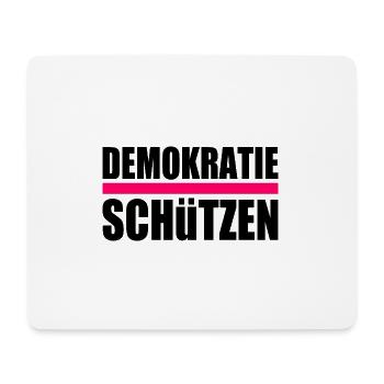 Demokratie schützen - Mousepad (Querformat) - Weiß - Vorne