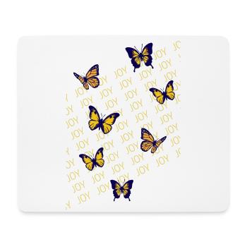 Schmetterlinge, Freude, Leichtigkeit - Mousepad (Querformat) - Weiß - Vorne