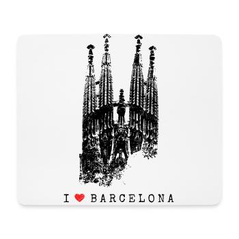Barcelona Sagrada Familia Spanien I Love Barcelona - Mousepad (Querformat) - Weiß - Vorne