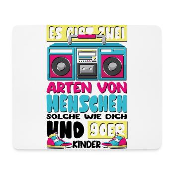 solche wie dich und 90er Kinder - Mousepad (Querformat) - Weiß - Vorne