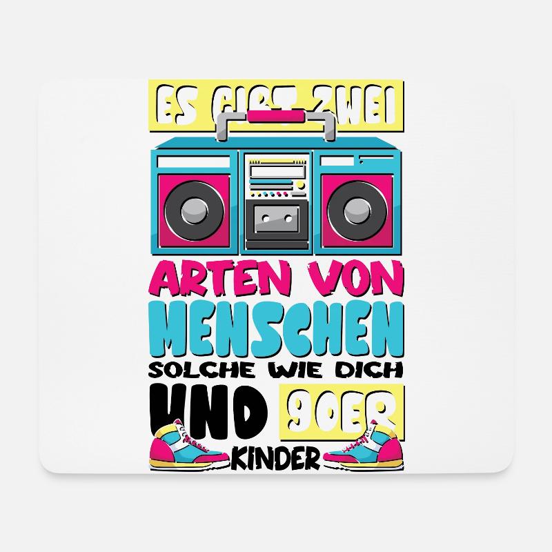 solche wie dich und 90er Kinder - Mousepad (Querformat) - Weiß