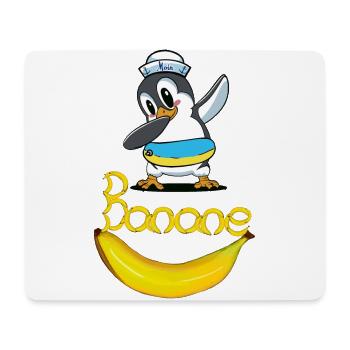 Pinguin Banane Seemann maritim Kind - Mousepad (Querformat) - Weiß - Vorne