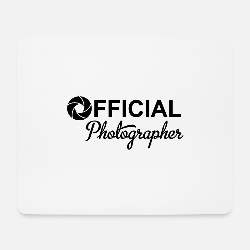 Fotograf - Mousepad (Querformat) - Weiß