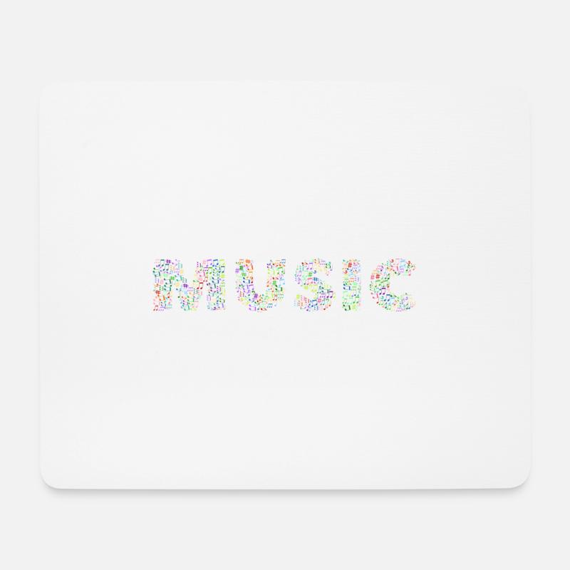 Musik - Mousepad (Querformat) - Weiß
