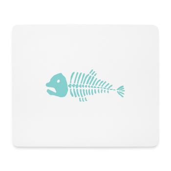 Grätenfisch - Mousepad (Querformat) - Weiß - Vorne