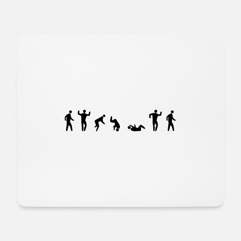 Bewegung ist Alles - Mousepad (Querformat) - Weiß