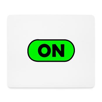 On - Mousepad (Querformat) - Weiß - Vorne