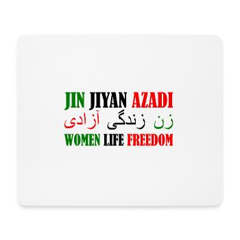 Women life freedom jin jiyan azadi - Tapis de souris (format paysage) - blanc - Devant
