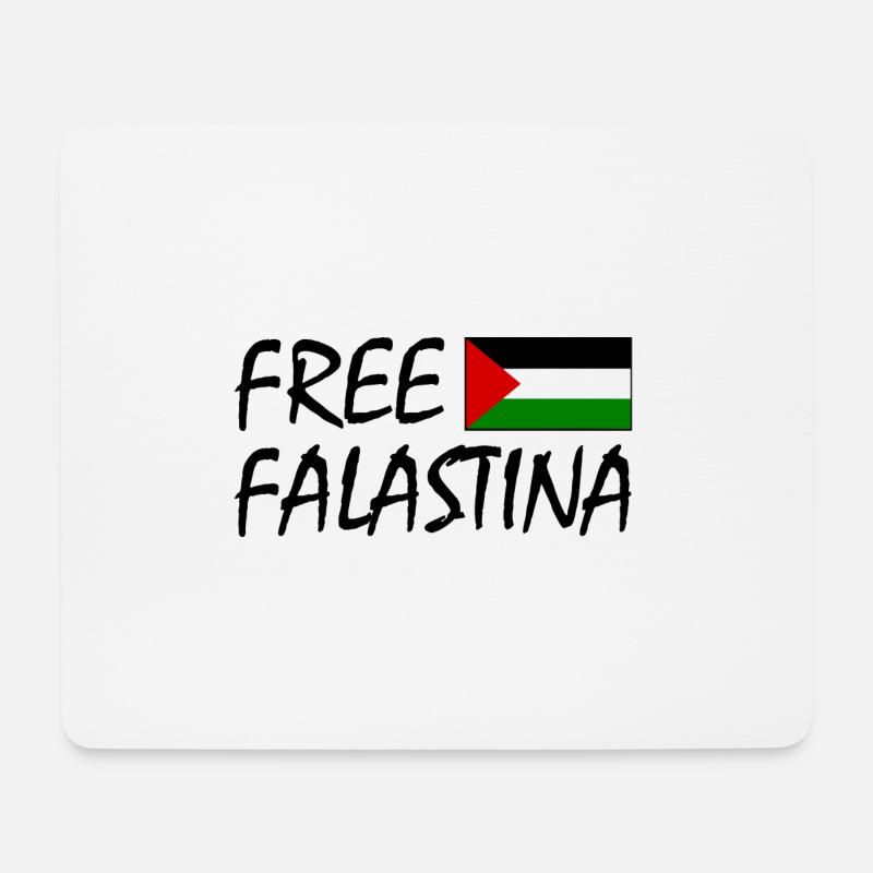Free palestine - Mouse Pad (horizontal) - white