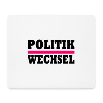politikwechsel - Mousepad (Querformat) - Weiß - Vorne