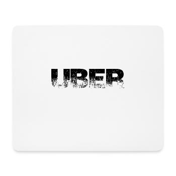 Über Uber Wort Spruch Wörter Worte - Mousepad (Querformat) - Weiß - Vorne