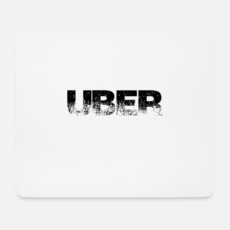 Über Uber Wort Spruch Wörter Worte - Mousepad (Querformat) - Weiß