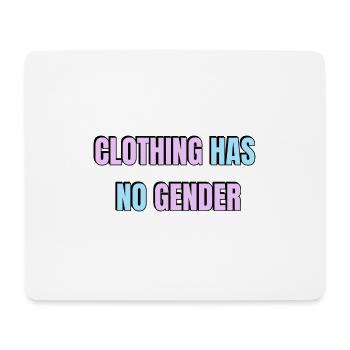 CLOTHING HAS NO GENDER pink and blue - Mouse Pad (horizontal) - white - Front
