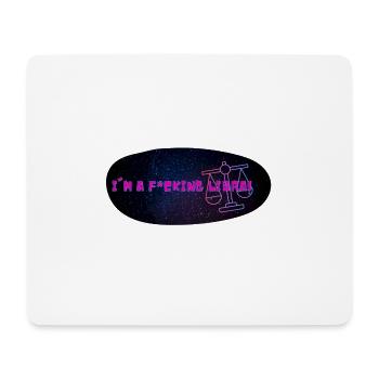 I'm a f*cking libra - Tapis de souris (format paysage) - blanc - Devant