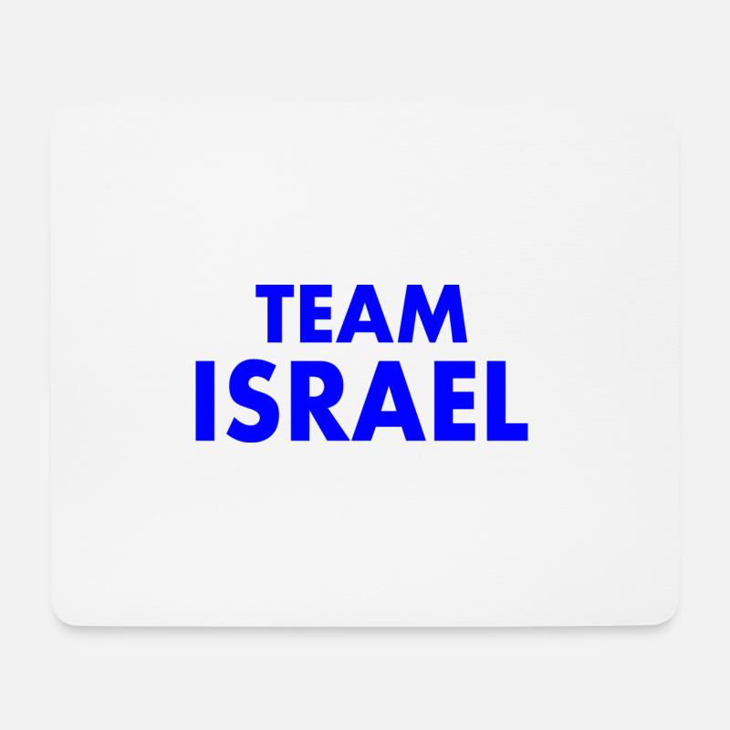 Team israel - Mousepad (Querformat) - Weiß