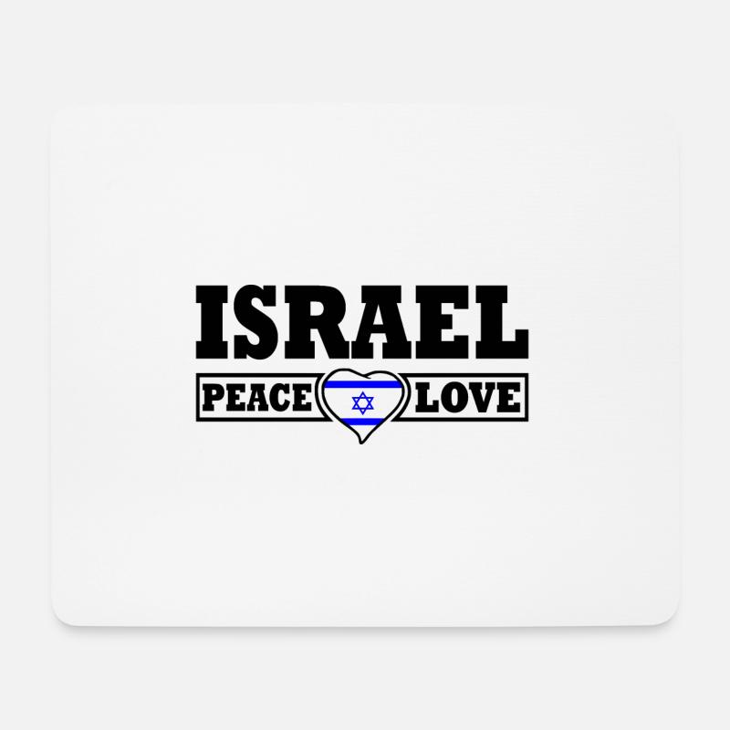 Israel - Mousepad (Querformat) - Weiß