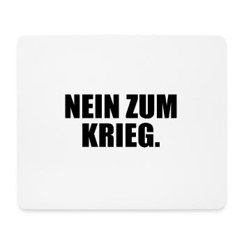 Nein zum krieg - Mousepad (Querformat) - Weiß - Vorne