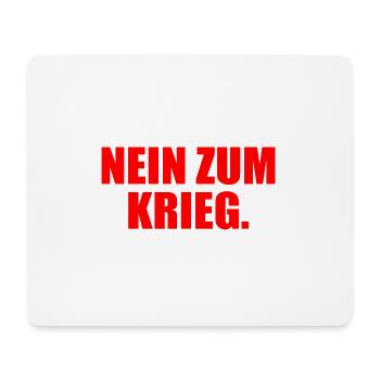Nein zum krieg - Mousepad (Querformat) - Weiß - Vorne
