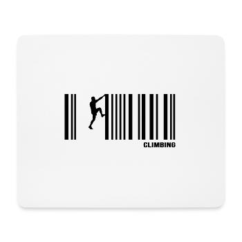 Klettern Bouldern Kletterhalle Kletterhaken - Mousepad (Querformat) - Weiß - Vorne