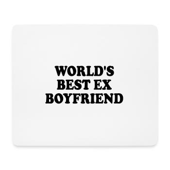 world's best ex boyfriend - Mouse Pad (horizontal) - white - Front