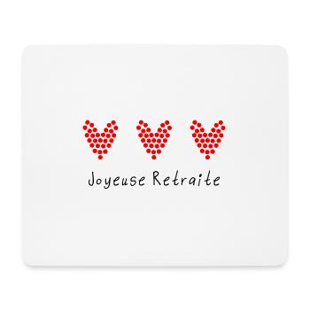 RETRAITE. RETRAITE. RETRAITEE. RETRAITE - Tapis de souris (format paysage) - blanc - Devant