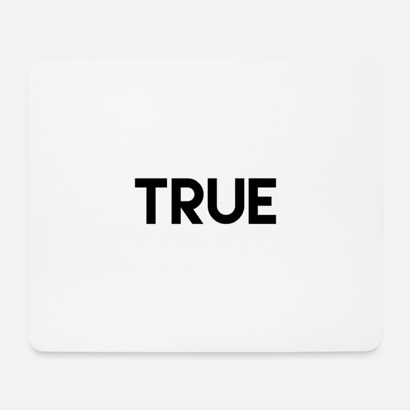 stylish design, true - Mouse Pad (horizontal) - white