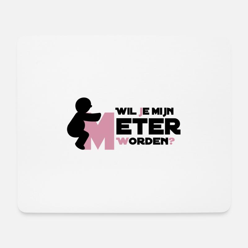 Climb To The Big M - Mousepad (Querformat) - Weiß