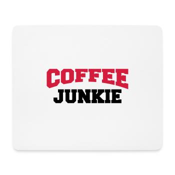 Accro au café - Tapis de souris (format paysage) - blanc - Devant
