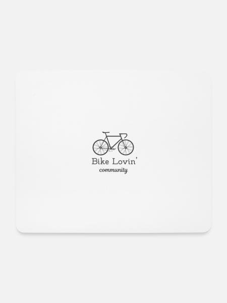 Fahrrad Liebe - Mousepad (Querformat) - Weiß