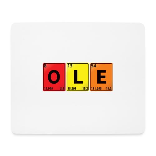 Ole - Dein Name im Chemie-Look - Mousepad (Querformat)