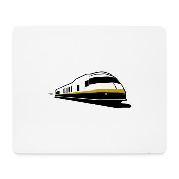 TRAIN - Train - Chemin de fer - Tapis de souris (format paysage) - blanc - Devant