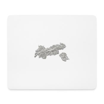 Tyrol Topography Map Mountains - Mouse Pad (horizontal) - white - Front