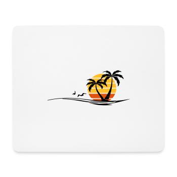 PALMEN STRAND Waves Summer Vacation - Mouse Pad (horizontal) - white - Front
