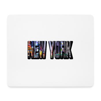 New York City USA America America Skyline Font - Mouse Pad (horizontal) - white - Front