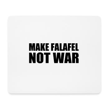 Make falafel not war - Tapis de souris (format paysage) - blanc - Devant
