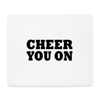 Cheer you on - Tapis de souris (format paysage) - blanc - Devant