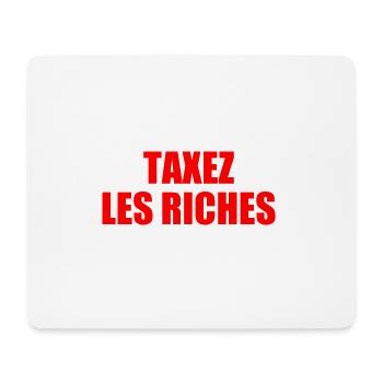taxez les riches - Tapis de souris (format paysage) - blanc - Devant