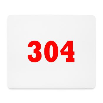 304 - Mousepad (Querformat) - Weiß - Vorne