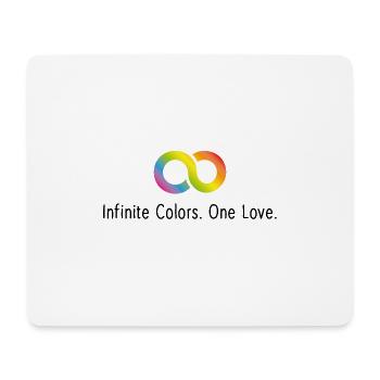 LGBTIQ - Infinite Colors. A love. - Mouse Pad (horizontal) - white - Front