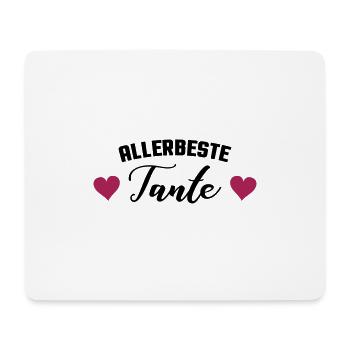 allerbeste tante - Mousepad (Querformat) - Weiß - Vorne