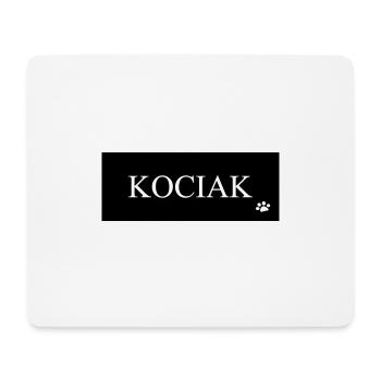 DZ0002 Inscription chaton patte - Tapis de souris (format paysage) - blanc - Devant