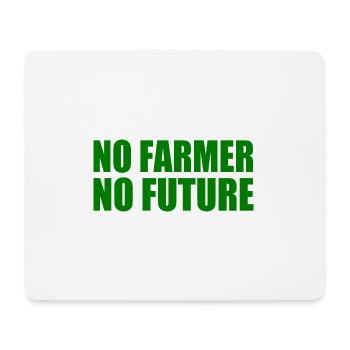 No farmer no future - Tapis de souris (format paysage) - blanc - Devant