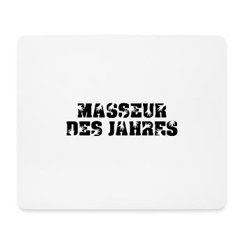 Masseur des Jahres / Geschenkidee, wellness, spa - Mousepad (Querformat) - Weiß - Vorne