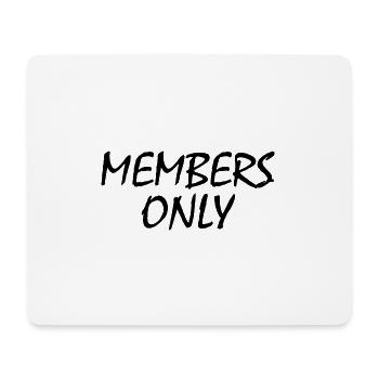 members only - Mousepad (Querformat) - Weiß - Vorne